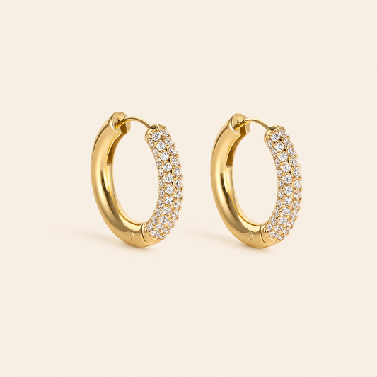 Bloom Gold Hoop Earrings