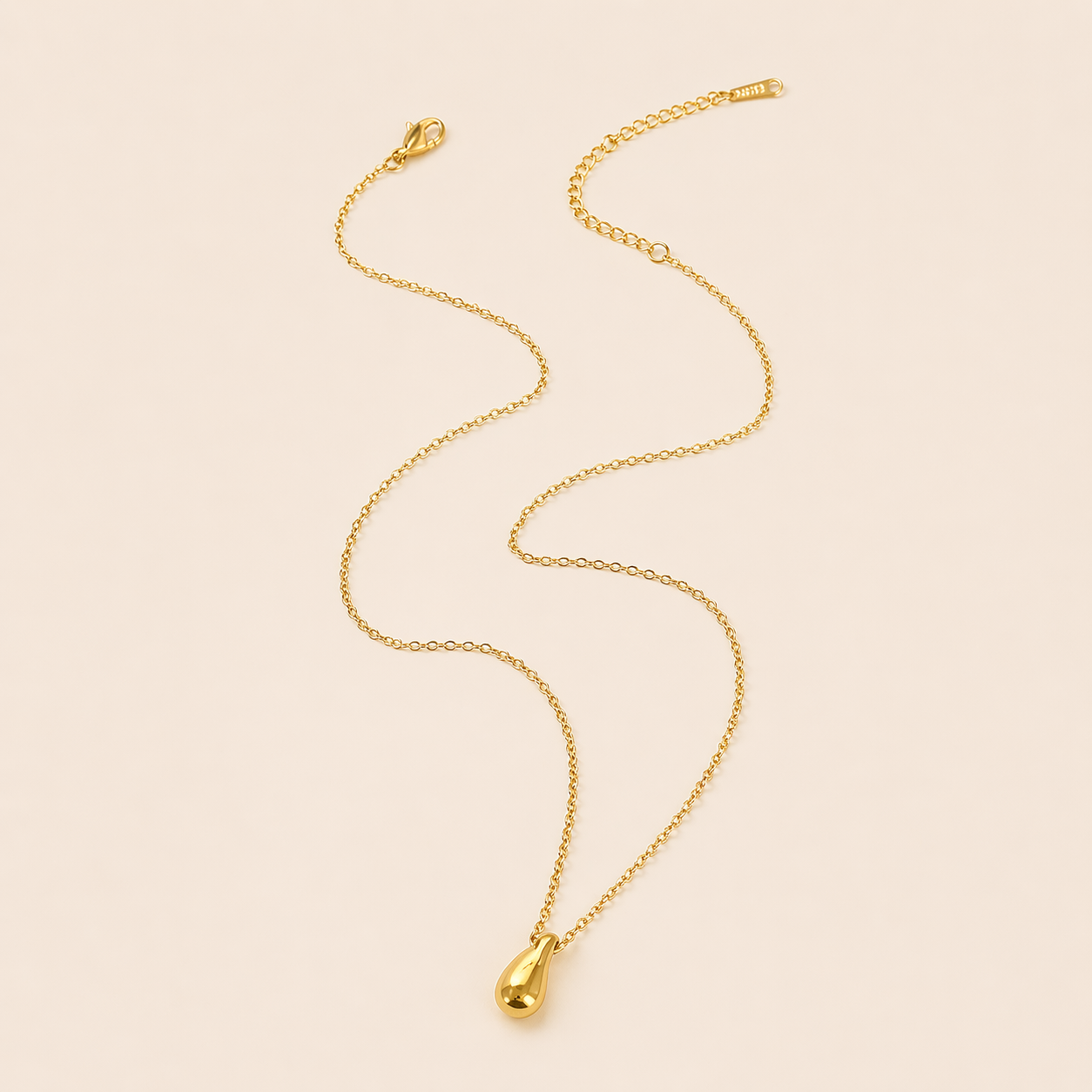 Gold Dew Drop Necklace