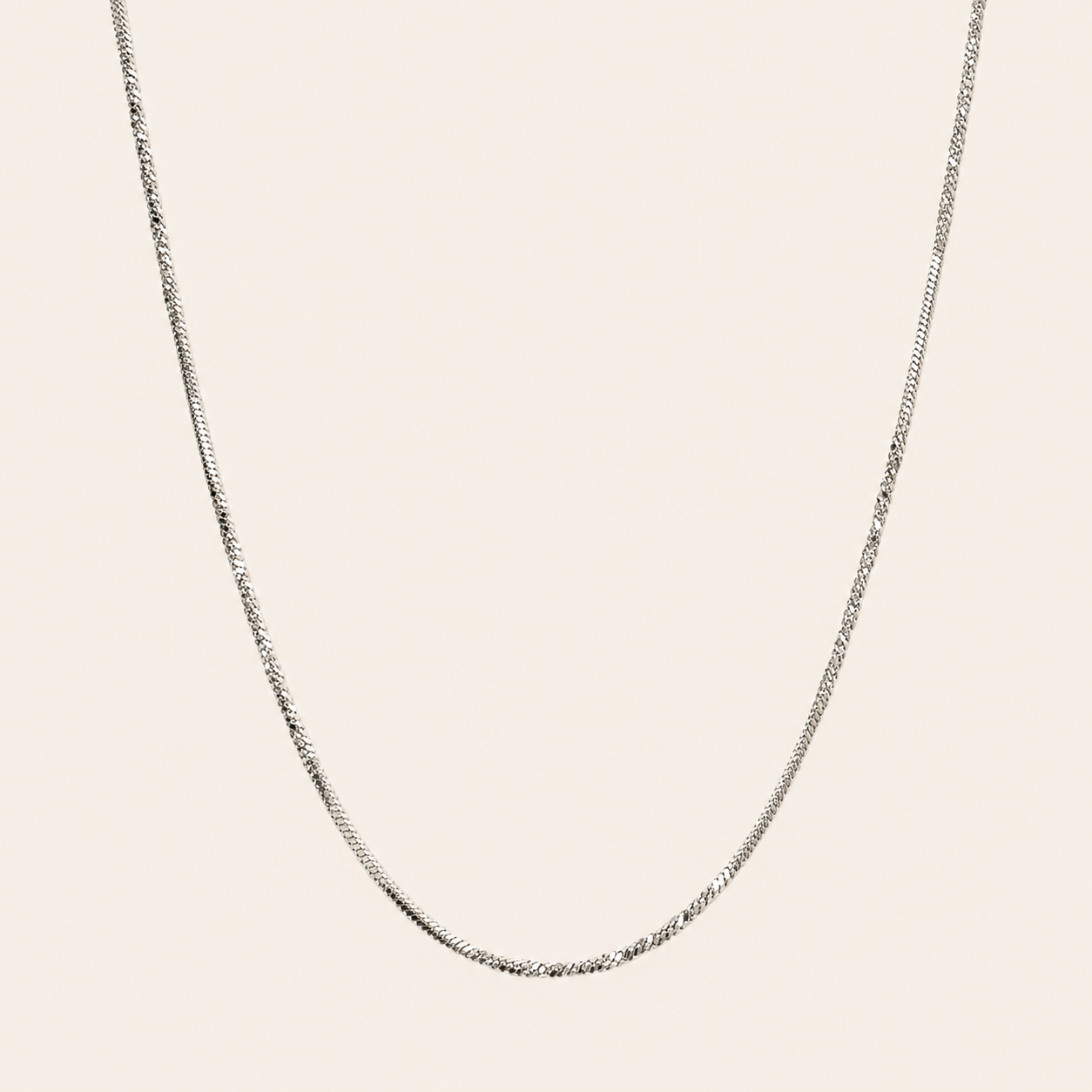 Silver Minimalist Chain Necklace