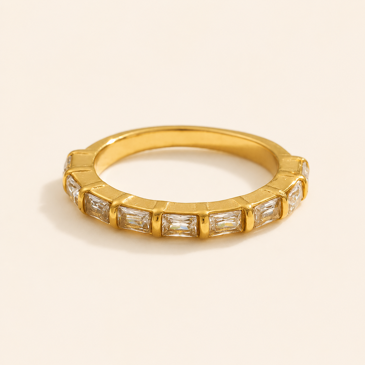 Daisy Gold Zircon Ring
