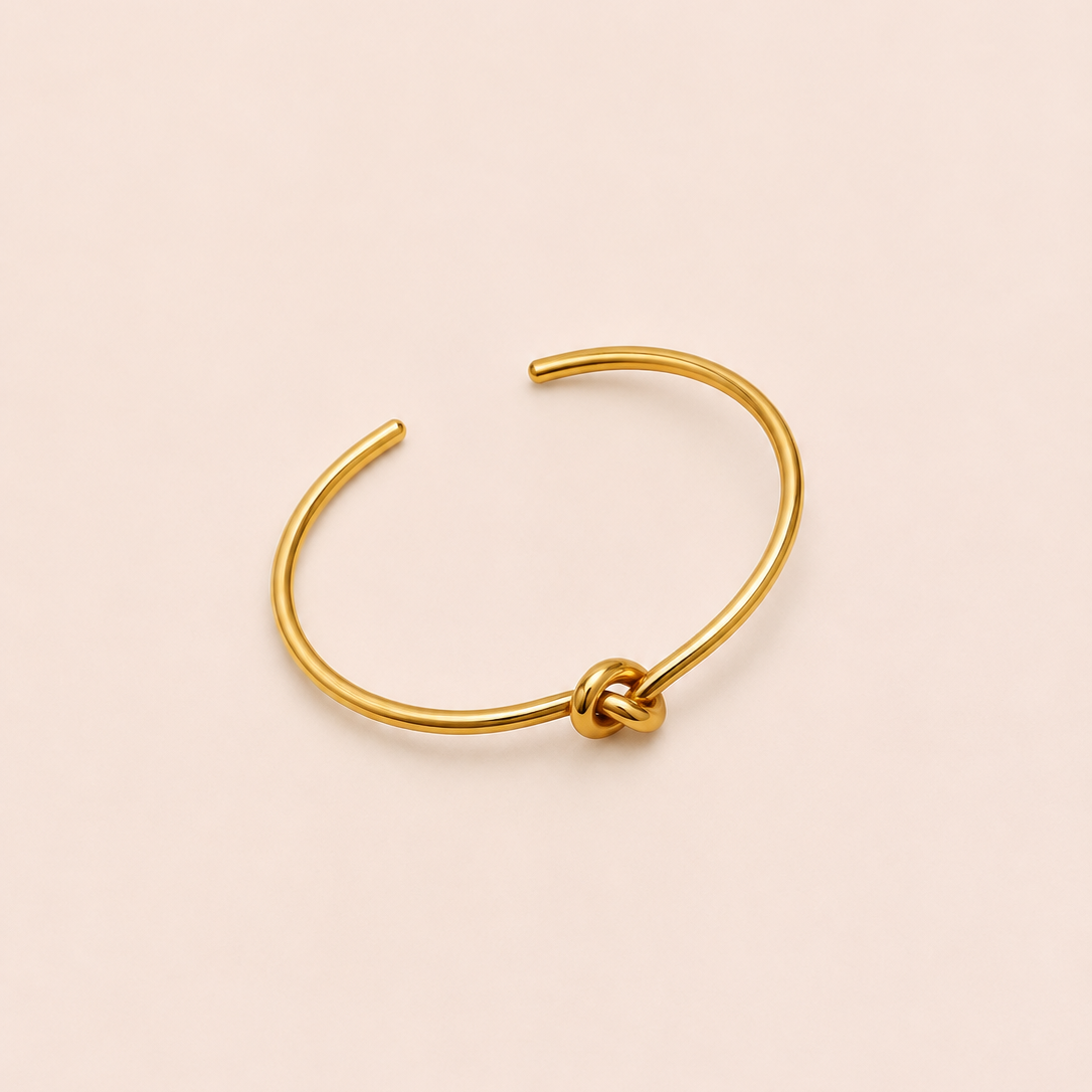 Knotty Gold Bangle