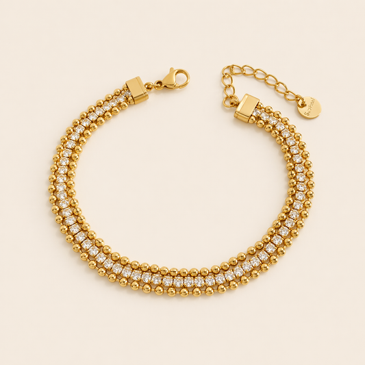 Dina 3 layer Zircon Bracelet