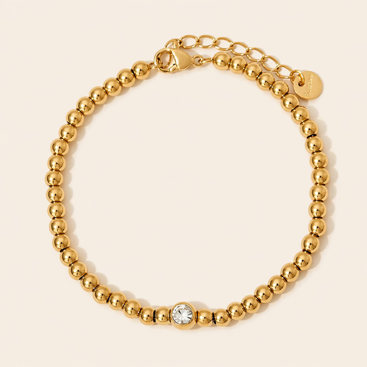 Beaded Bracelet with Zircon