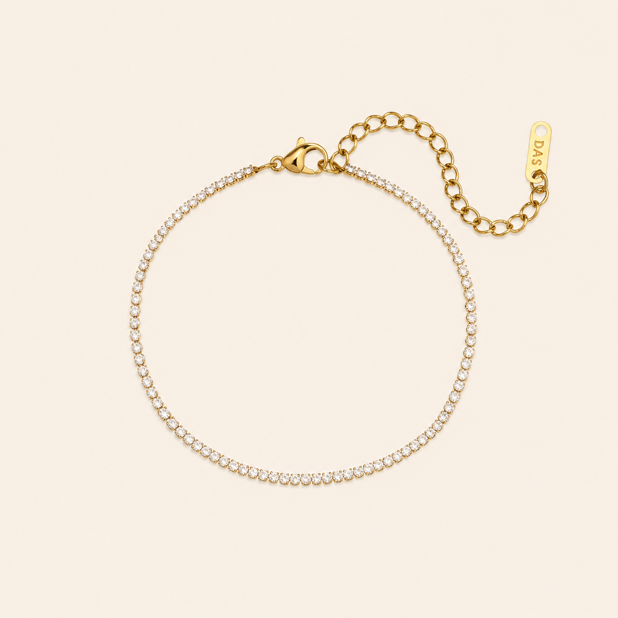 Gold Zuri Tennis Bracelet