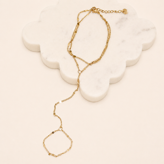 Gold Ring Bracelet