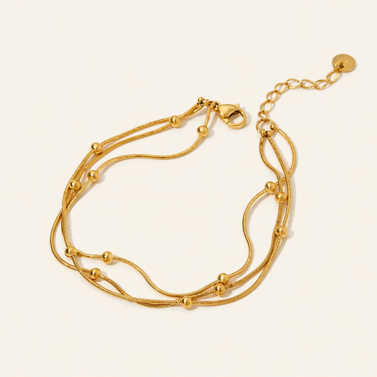 3 Layer Beaded Bracelet