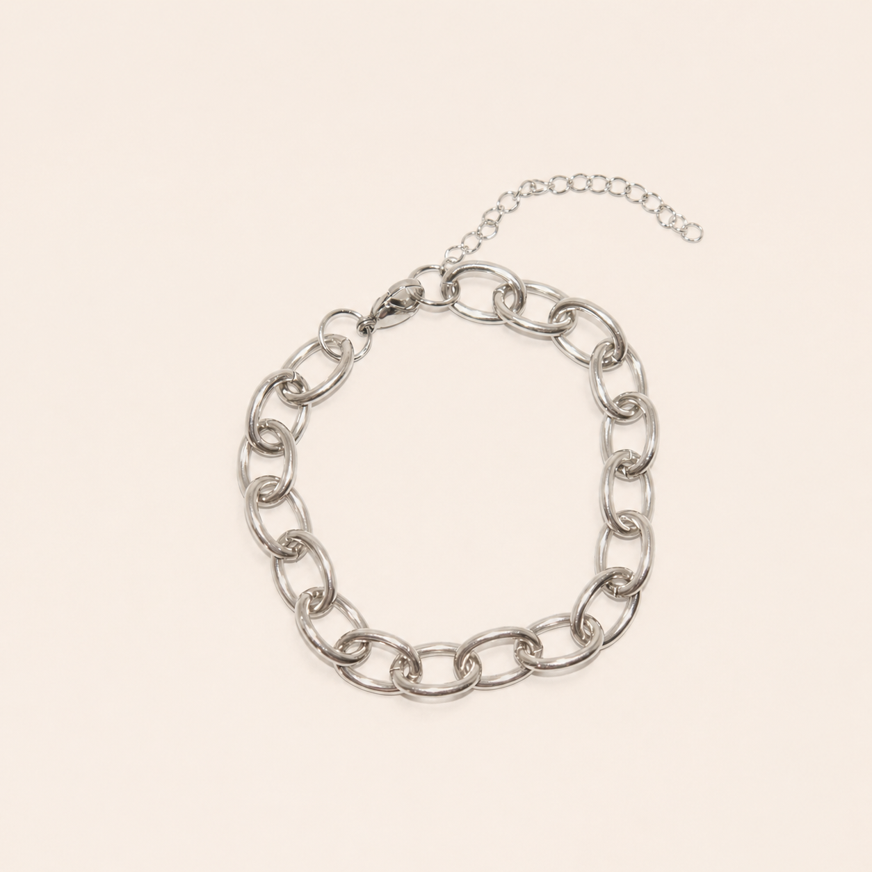 Chloe Silver Chunky Chain Bracelet