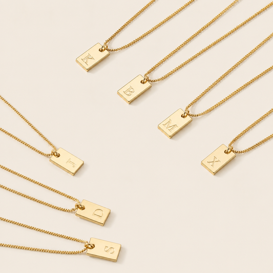 Initial Tag Necklace