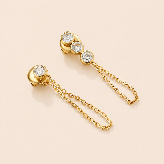 Ava Chain earrings