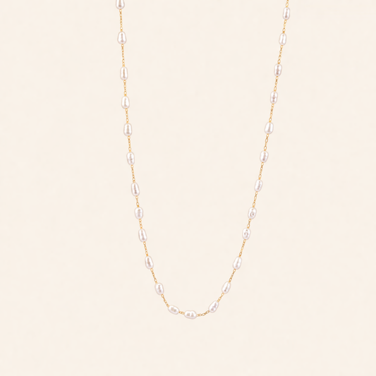 Petal Pearl Necklace