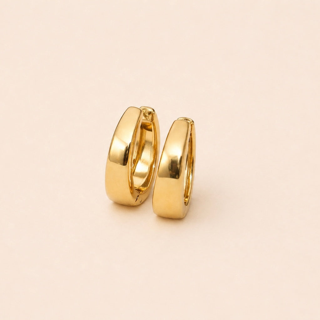 Gold Lacey Chunky Hoops
