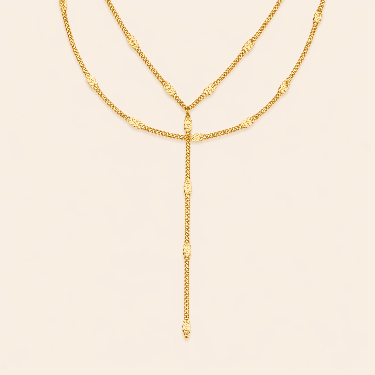 Aaliya Layered "Y" Necklace
