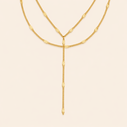 Aaliya Layered "Y" Necklace