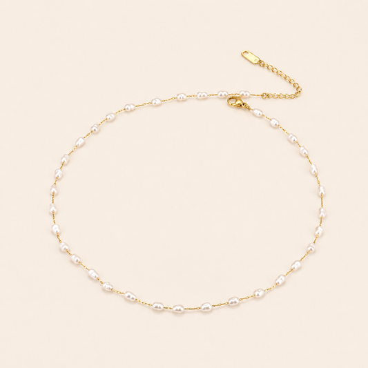 Petal Pearl Necklace