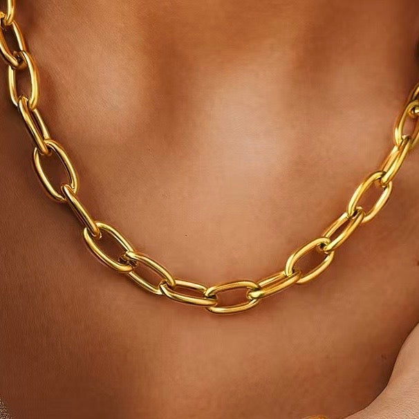 Gold Chloe Chunky Chain Necklace